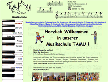 Tablet Screenshot of musikschule-tamu.de